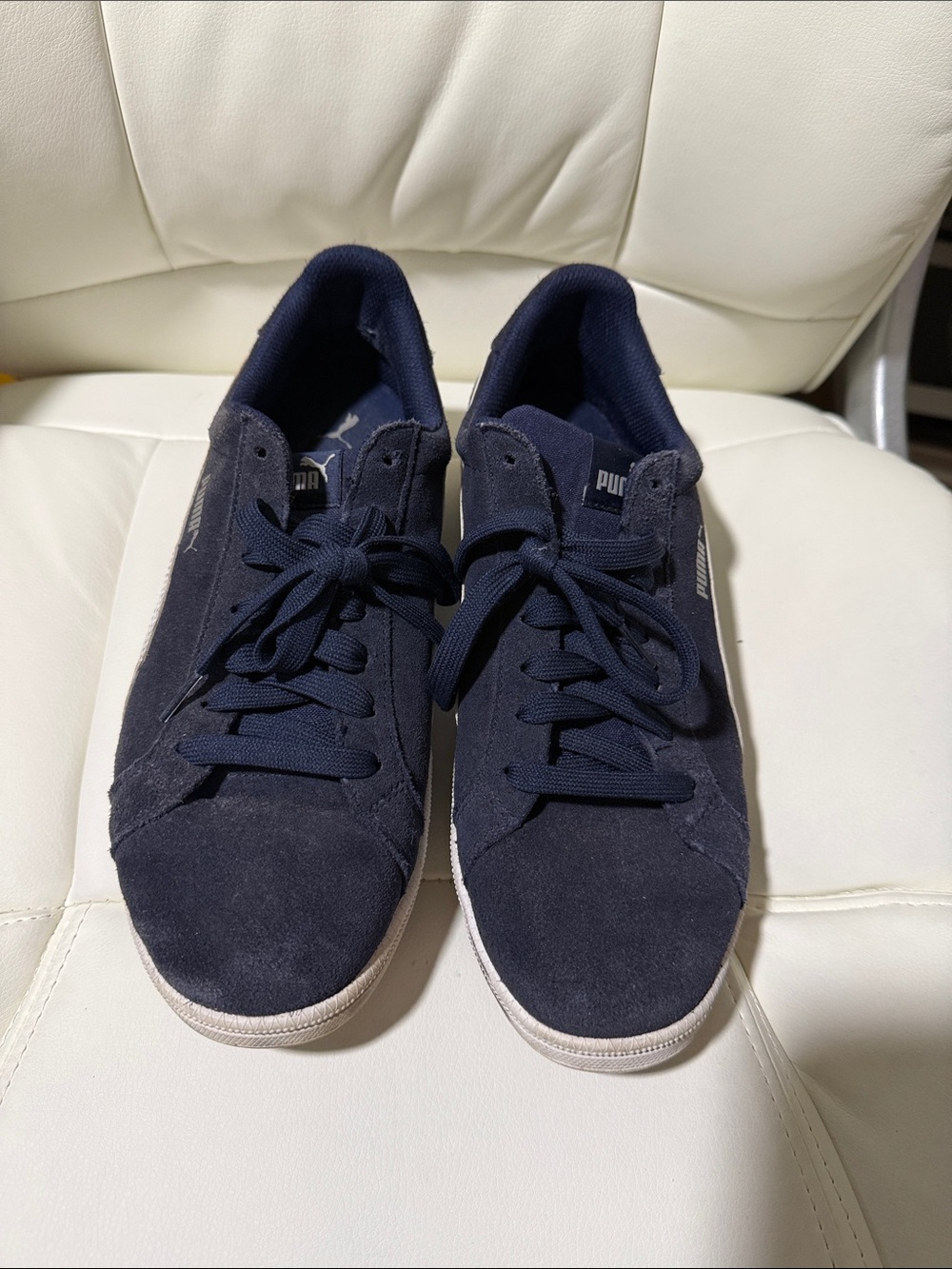 Puma Men's Suede Sneakers in Navy